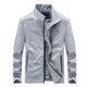 Spring and Autumn Stand Collar Jacket Men's Solid Collar Loose Large Size Windproof Top ຫນຸ່ມແລະໄວກາງຄົນທຸລະກິດ Casual Short Jacket trendy