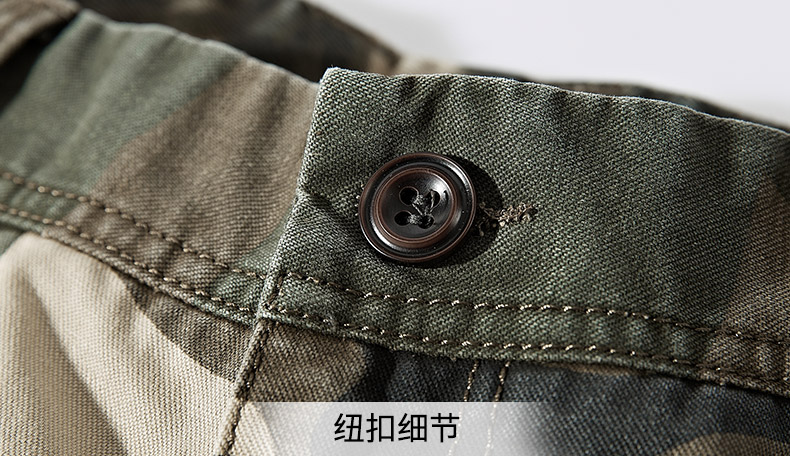 2018 ngụy trang mới 5 điểm quần short nam quần áo mùa hè cotton denim năm điểm quần quần quân đội thường quần tất nam
