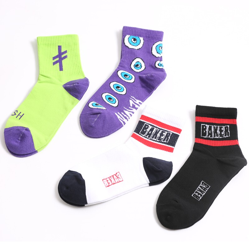 Spring and Summer Thin Socks for Women, Korean and Japanese College Style, Two-Stripe Letter Donut Short Tube Skateboard Sports Socks for Men, Cotton Spring and Summer Thin Socks for Women, Korean and Japanese College Style, Two-Stripe Letter Donut Short Tube Skateboard Sports Socks for Men, Cotton