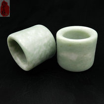 Natural jade Guizhou Cuiyu wrench for mens mens mens rings cos ornament film and TV genuine items floating green rings