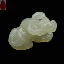 Natural Xinjiang and Tian Yusheng Xiao Cattle Pendant Qinghai stock Calf Jade Pendant Men Pendant Jade Peu Jade Pendant