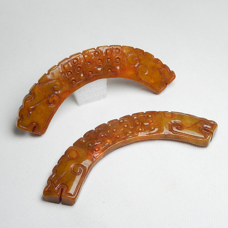 复古双龙玉璜吊饰：穿越千年，演绎东方美学魅力！-颈饰-淘宝好物网
