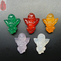 Natural Agate Angel Cupid Pendant Jade Pendant Jade Pendant Jade Jewelry Handmade Accessories Accessories