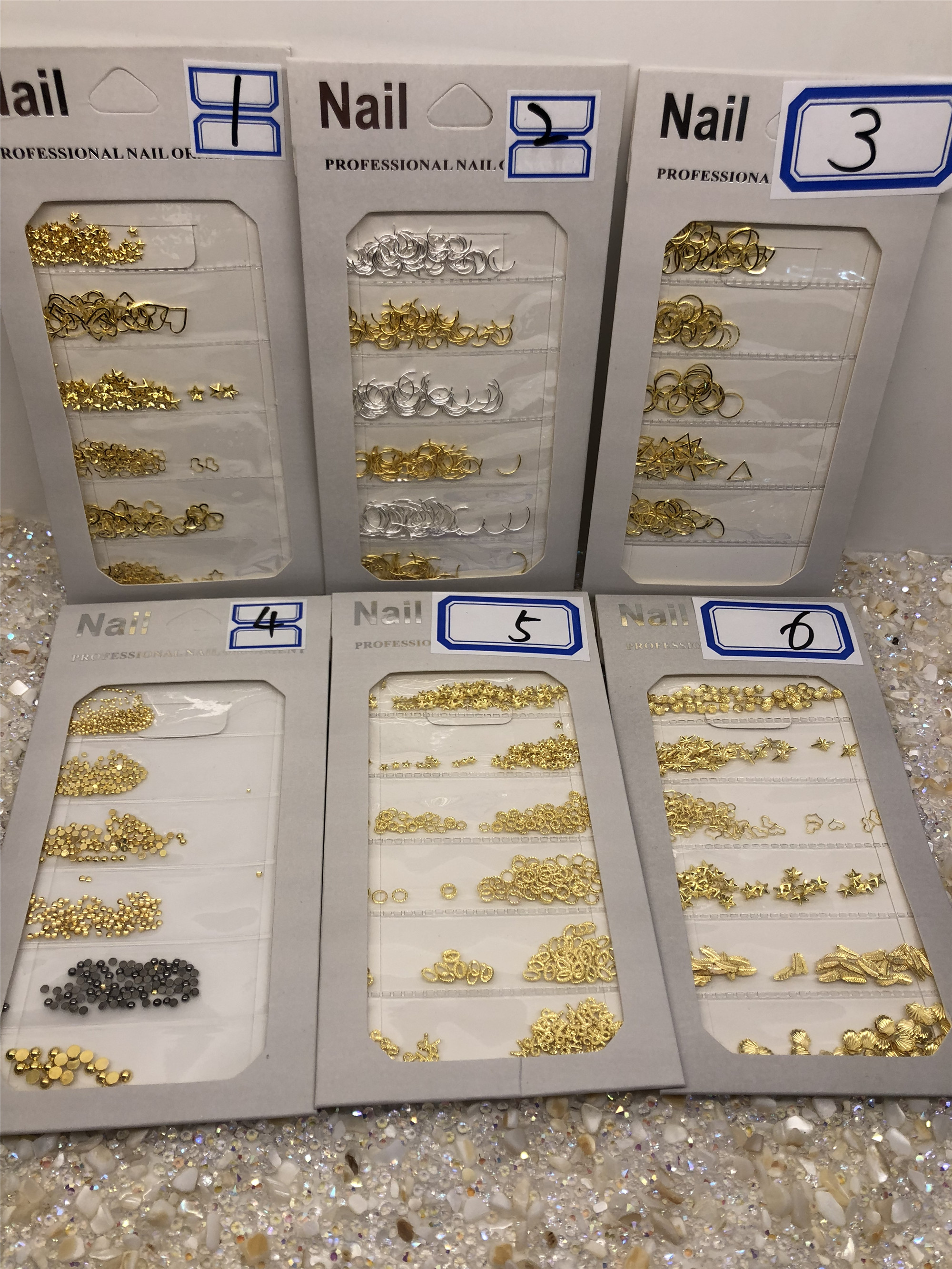 Metal mix and match package Nail art metal package 8 8 yuan a package Metal jewelry