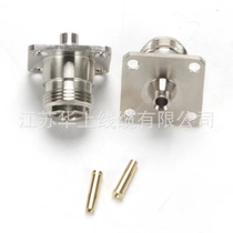 N-KFB3 RF connector RG402 141 semi-steel semi-flexible line L16 female base with four-hole square plate fixed large flange