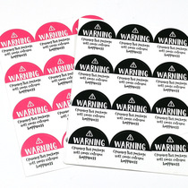 120 stickers including pink and black warning stickers gift box sealing stickers packaging decoration stickers