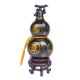 Taishan Black Jade Gourd Ornament Base for Bedroom, Entrance, Wealth-Attracting, Office, Living Room, Home, Display Shelf, Wine Cabinet Decoration