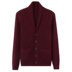 Dongxi mùa thu và mùa đông mới kinh doanh nam cashmere giản dị đan áo len thời trang áo len nhỏ ve áo màu rắn - Cardigan áo bomber Cardigan