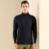 Dongpu 2018 thu đông mới kinh doanh bình thường nam áo len cashmere nguyên chất nam cao cổ áo len xoắn áo đan đáy - Áo len cổ tròn shop áo khoác nam Áo len cổ tròn