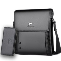 Art Lee Kangaroo Men Genuine Leather Single Shoulder Oblique Satchel Fashion Business Briefcase Waterproof Large Capacity Casual Backpack Tide