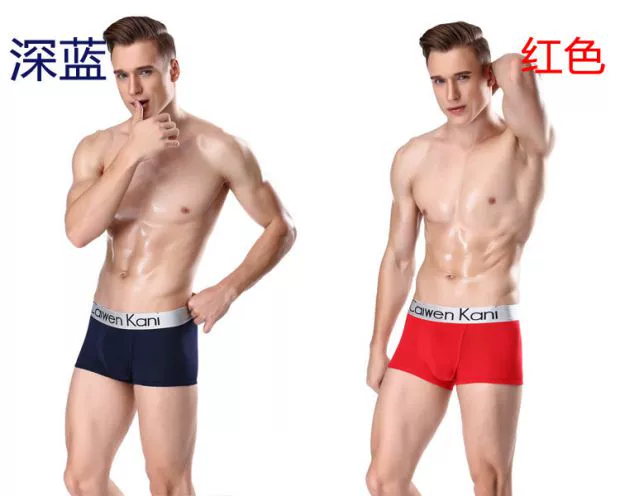 3 đồ lót thoải mái bằng cotton Đồ lót nam Boxer Thanh niên Tide Quần short nam Head Boxer Quần Quần lót nam ck01