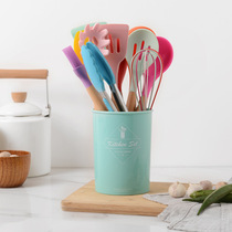 Color silicone kitchenware 12-piece set Kitchen cooking full set of spoons shovels baking oil brushes scrapers whisk tools