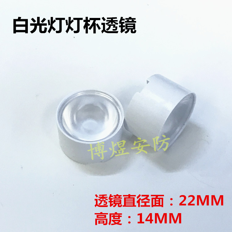 Surveillance camera array white light panel light cup white light probe light cup lens fill light lens