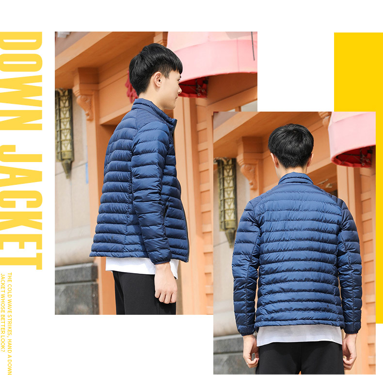 Trung Quốc Li Ning xuống áo khoác nam 2019 mùa xuân ngắn mỏng thể thao nam bình thường thể thao triều đại AYMM085 - Thể thao xuống áo khoác áo lông vũ nữ