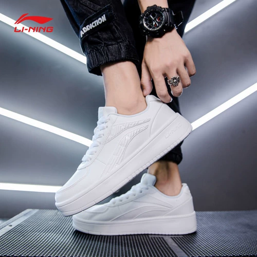 Li Ning, кроссовки, спортивная трендовая летняя белая низкая белая обувь, повседневная обувь