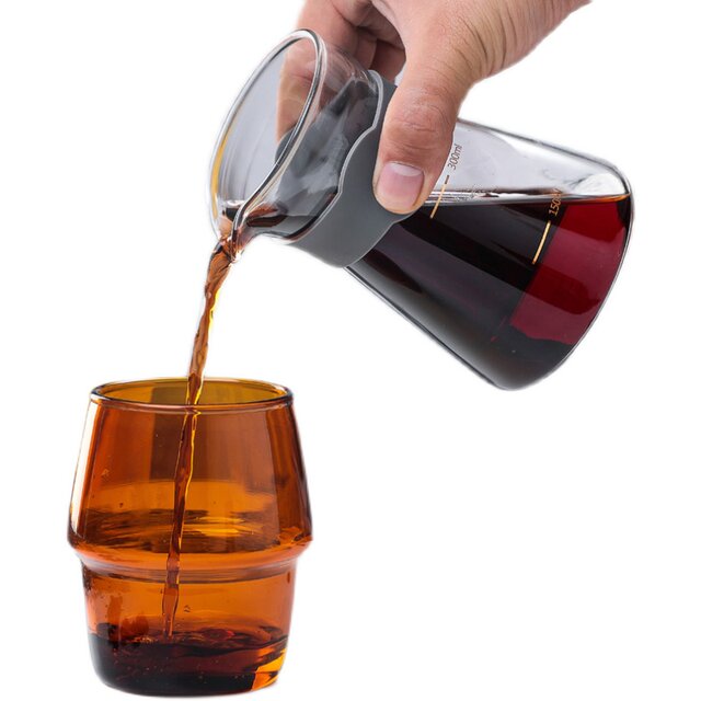 Strawberry Coffee Filter Cup, Heat-Resistant Glass Cup, Hand-Brewed Coffee Set, Sharing Pot, Drip Filter, Conical Filter Cup