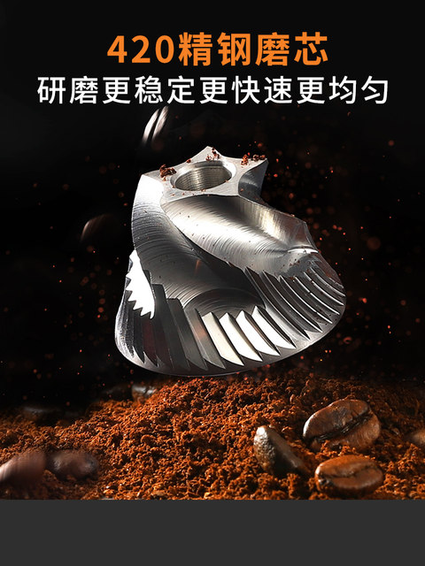 Mongdio Electric Bean Grinder Household Coffee Bean Grinder Steel Core Portable Coffee Machine Automatic Grinder