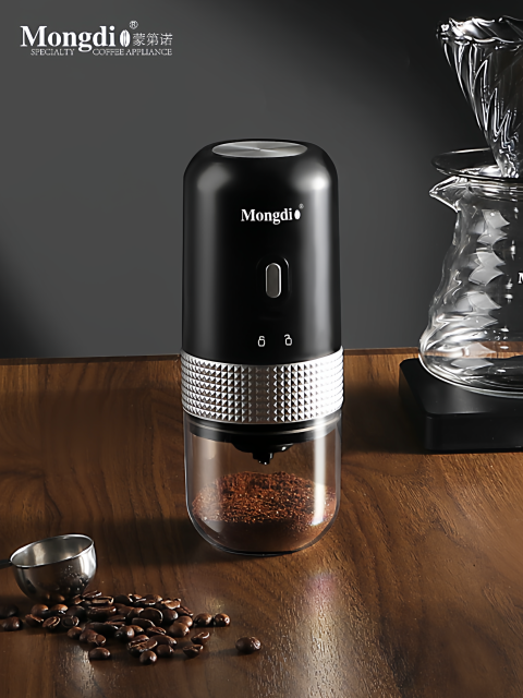 Mongdio Electric Bean Grinder Household Coffee Bean Grinder Portable Small Bean Grinder Coffee Grinding Equipment