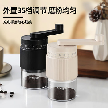 Mongdio Hand-Cranked Coffee Grinder, Small Household Manual Coffee Grinder, Coffee Grinding Tool