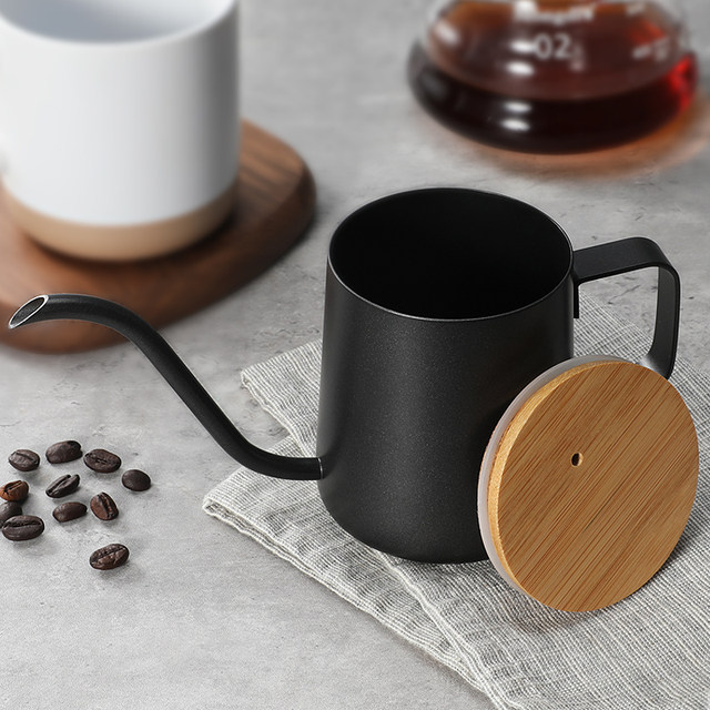 Mongdio Pour-Over Coffee Pot Stainless Steel Pour-Over Kettle with Narrow Spout Long Spout Kettle for Home Use Drip Filter Coffee Pot