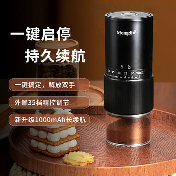 Mongdio Electric Coffee Grinder, Small Household Manual Coffee Grinder, Hand-Operated Grinding Tool