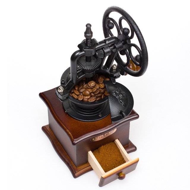 Hand-Cranked Coffee Grinder, Household Coffee Bean Grinder, Manual Coffee Machine, Grinder, Coffee Brewing Pot, Utensils