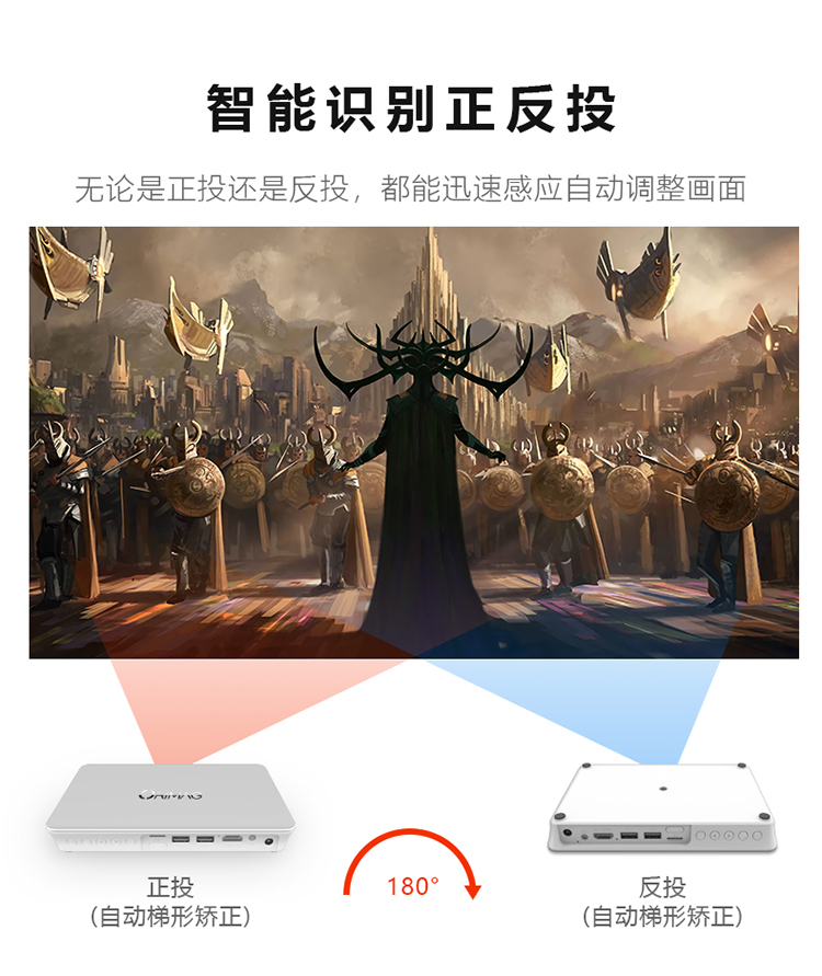 Ou Ruimai Orimag mới P9 mini cầm tay điện thoại di động máy chiếu tại nhà không dây HD 4K
