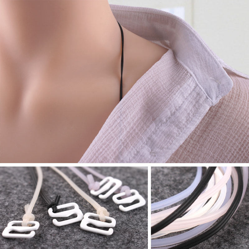 Elastic rope transparent invisible shoulder strap underwear Silicone ultra-fine women's non-slip walking light suspender bra hanging neck beauty back cross