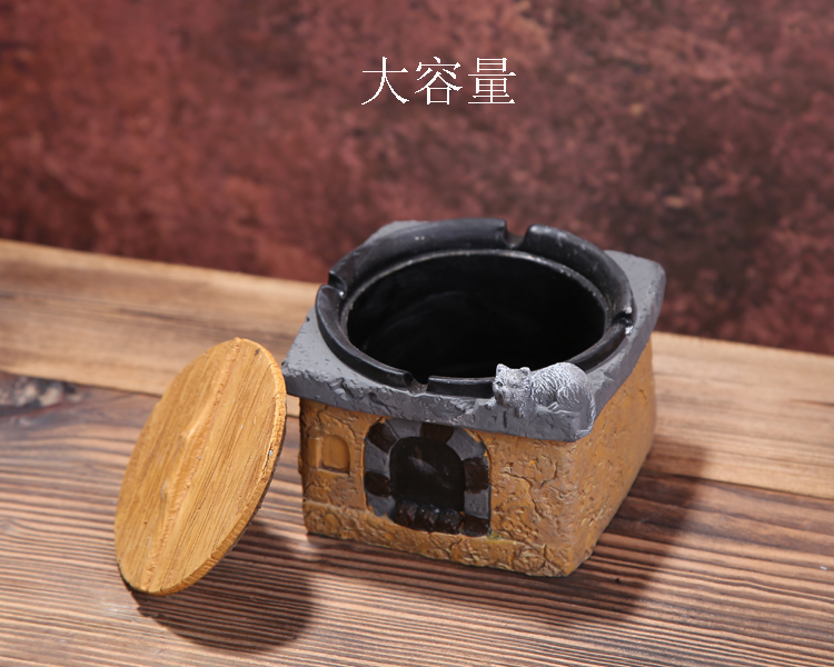 Ashtray Creative Retro Gốm Thời trang Châu Âu Cá tính Trang trí Văn phòng Bar Cafe Trang trí Xi măng - Trang trí nội thất đồ trang trí dcor giá rẻ