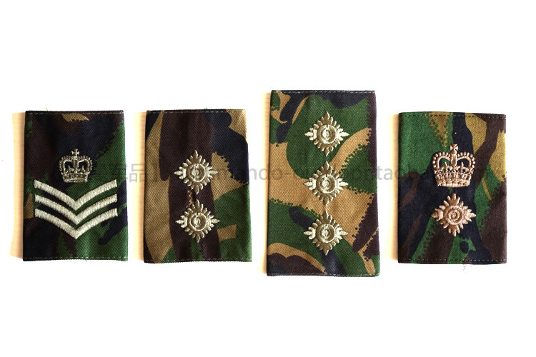 British Army Air Force Edition Forest camouflated DPM sleeve Army rank Shoulder Badge British Original Sergeant Lt. Col.
