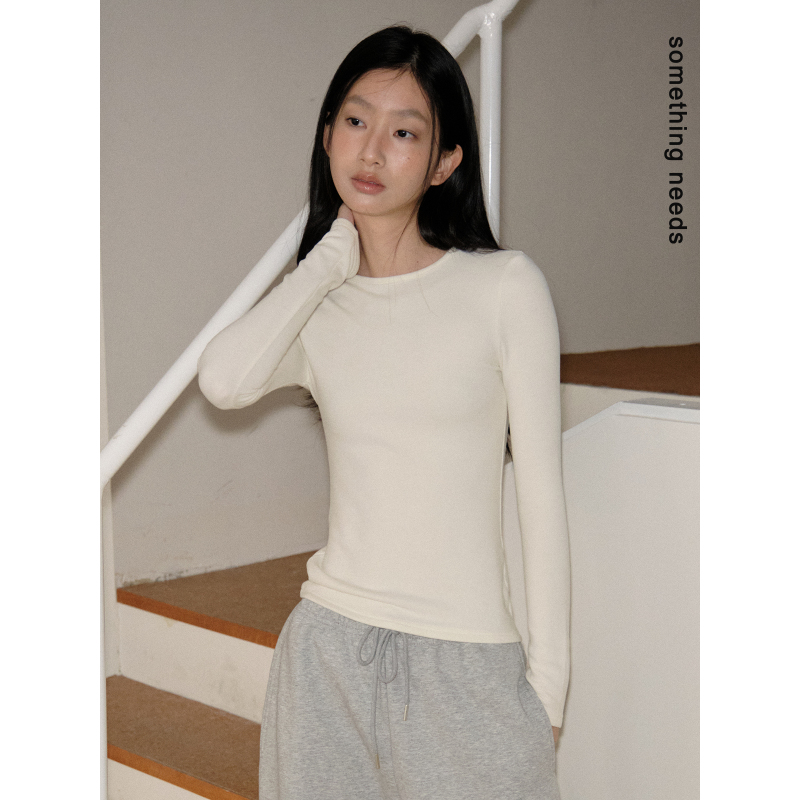 Zheng Baiwan's Long-Term Commitment! Women's 310g Thickened Warm Long-Sleeve T-Shirt Base Layer Top