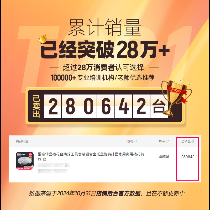 三能蛋糕转盘裱花台：烘焙新手的必备神器，解锁裱花新技能！