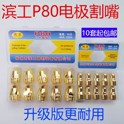Haingong upgraded imported Hafnium wire P80 electrode nozzle LGK plasma cutting nozzle cutting gun accessories