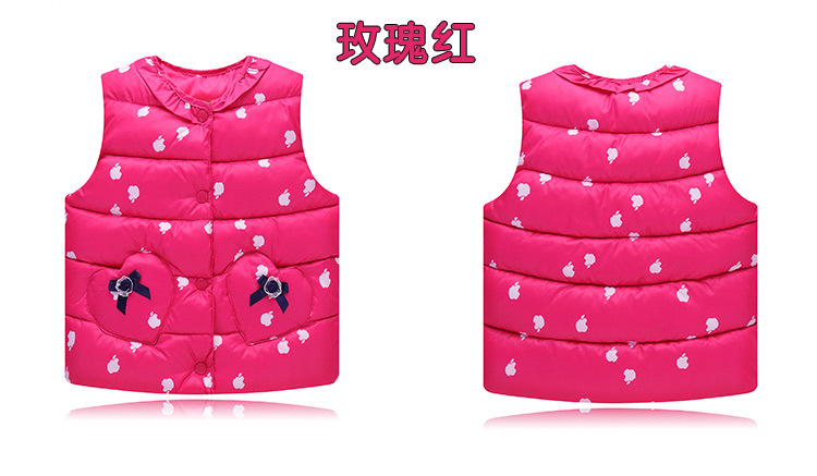 Cô gái xuống áo vest cotton mặc mùa đông trẻ em cotton 2018 mới thủy triều cô gái ấm vest lót bể quần áo trẻ em