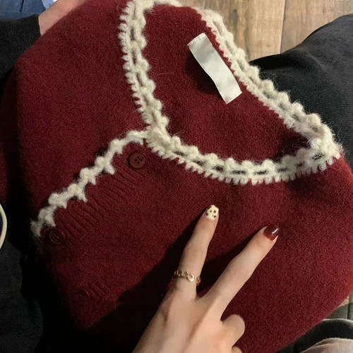 Брендовый короткий свитер, куртка, кардиган