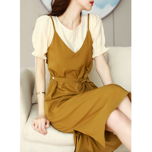 Брендовый приталенный корсет, шифоновое платье, комплект