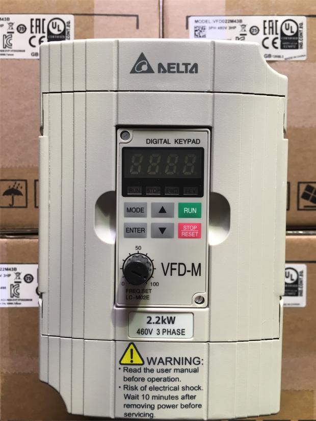 New spot promotion Delta inverter VFD-M VFD022M43B 2 2KW 460V original licensed