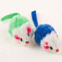 Pet cat toy rabbit fur mouse simulation Cat mouse 6 pack