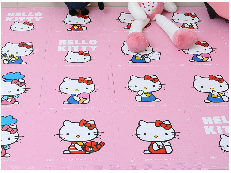 Miễn phí vận chuyển phim hoạt hình kt mèo Matilda Maruko A Dream con bò bọt câu đố Thảm bé pad - Thảm sàn thảm chùi chân đế cao su