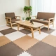 thảm bọt Matilda phòng ngủ cạnh giường kháng thả ký túc xá sàn mat mat câu đố lớn 2.5cm dày - Thảm sàn thảm lau chân siêu thấm