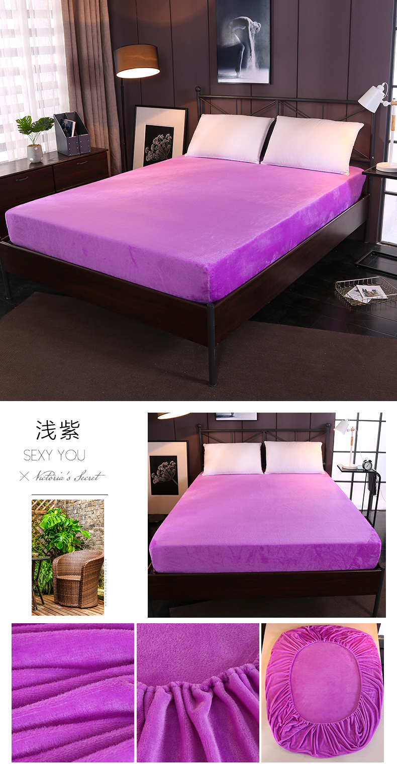 Giường nhung Fale Tấm trải giường Simmons bảo vệ che bụi phủ nệm nệm đơn bộ đôi giường đơn chống trượt Ga chun Everon