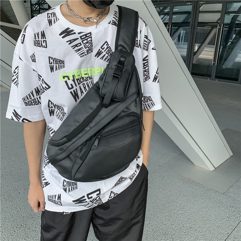 Mobile Phone Bag Chest Bag Men Ins Sports Students Single Shoulder Bag Casual Nylon Fashion Small Bag Women Skew Satchel Hip Hop