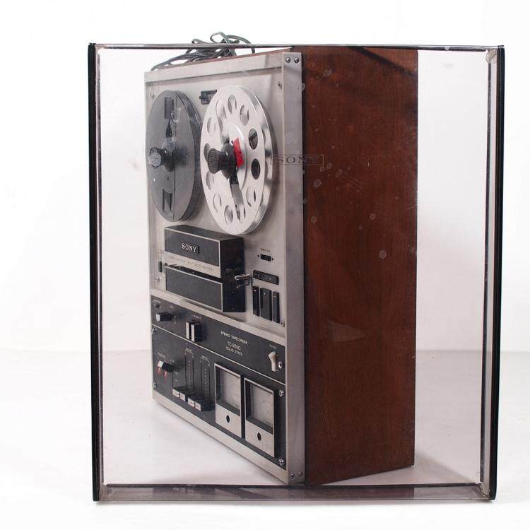 Antique Japanese record machine Sony Sony TC-9680 recording opening machine 4-track one-way high-quality audiotape machine