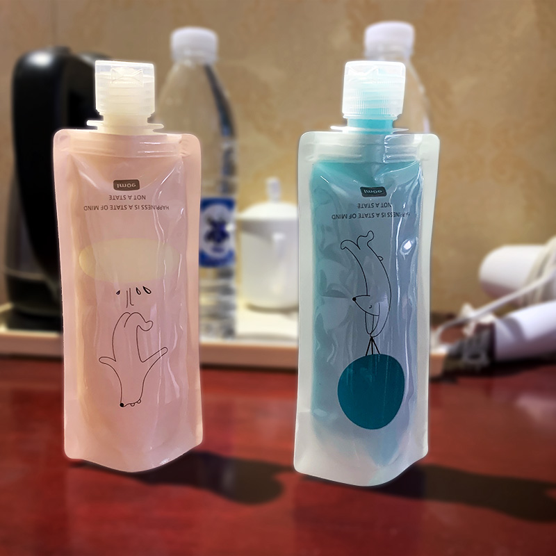 Travel Sub-Bagging Shampoo Body Wash Shampoo body lotion Cosmetic Wash Face Milk Lotion Portable Bath wash Wash Division Bottling 90ml