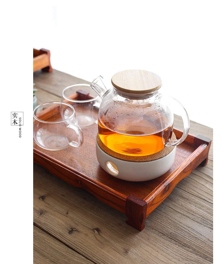 Khay gỗ hình chữ nhật khay trà khách sạn tấm cao sáng tạo retro nhà Nhật Bản tấm gỗ lớn đũa gỗ cao cấp