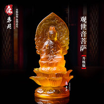 Fine carry-on Buddha small Buddha statue resin glass Guanyin Bodhisattva solemn Buddha statue manufacturers tie-in handicraft ornaments