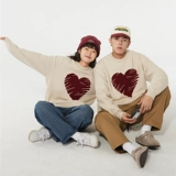 江南先生 Красное полотенце, осенний свитер для влюбленных, трикотажная куртка, в американском стиле