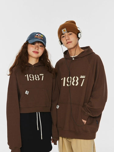 Японская бархатная короткая осенняя толстовка с капюшоном подходит для мужчин и женщин, парная одежда для влюбленных, куртка