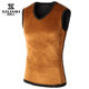 Four seasons men's warm vest, velvet thickened slimming base vest male tight vest, shoulder sleeveless tide