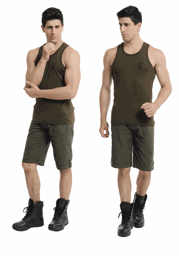 Quân đội hoang dã ngoài trời lĩnh vực giải trí ngoài trời quần áo nam mới cotton bó sát căng vest mỏng liệt kê mới - Những người đam mê quân sự hàng may mặc / sản phẩm quạt quân đội bộ quần áo rằn ri nam